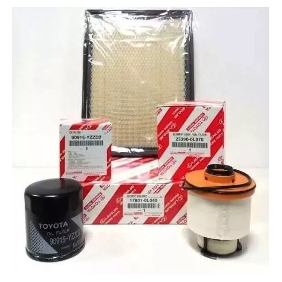 Kit Filtros Originales Nueva Hilux 2016 2017 2018 2019