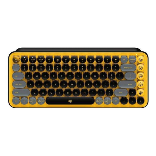 Teclado bluetooth Logitech Pop Keys QWERTY Logitech Brown color blast