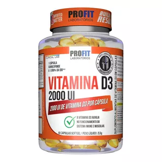 Vitamina D Vit D3 2000ui - Clinical Series - Profit Sabor Sem Sabor
