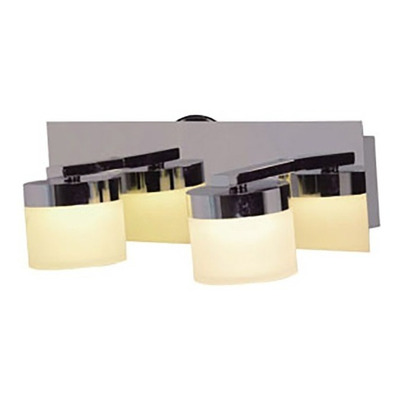 Aplique De Pared 1 Luz Megan Led 4.2w Cromo Con Interruptor