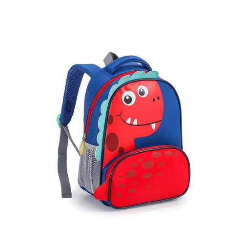 Mini Bolsa Infantil, Mochilas Infantis Para Meninos E Menina Cor  Cinza/vermelho Desenho Do Tecido Macaco