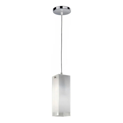 Colgante 1 Luz De Vidrio Cuadrado Apto Led E-27 Luz Desing