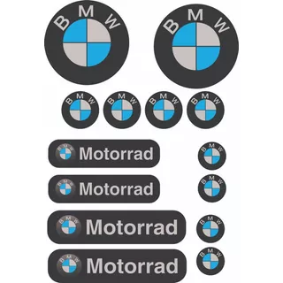 Kit Adesivos Capacete Moto Bmw Motorrad Refletivo Cor Não Se Aplica