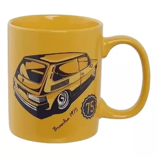 Caneca Brasília Vintage Amarelo Volkswagen Collection