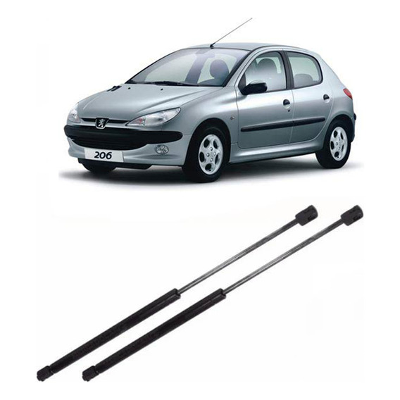 Kit X2 Amortiguadores Porton Baul Trasero Peugeot 206 5/ptas