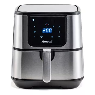 Fritadeira Air Fryer Amvox 7l Painel Digital Arf1255 - 127v Cor Aço Inoxidável