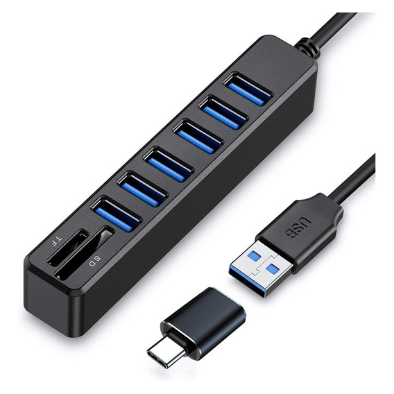 Adaptador Multipuerto 8 En 1 Usb Hubs  Para Macbook / Pc