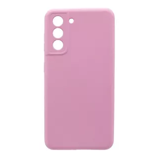 Carcasa Para Samsung Galaxy S21 Silicon Protector Cámara Color Rosa Silicon Proteccion Camara