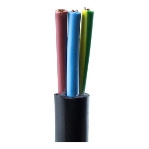 Cable Tipo Taller 3x4 Mm Normalizado Iram 3 X 4 X 50 Mts
