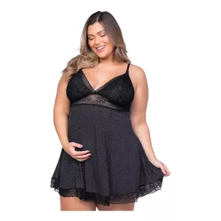 Camisola De Liganete Estampada Amamentação Plus Size