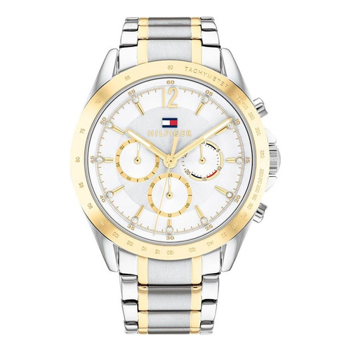 Reloj Tommy Hilfiger Para Mujer De Acero Plateado 1782555 Color del bisel Dorado