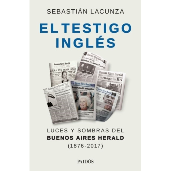 Libro El Testigo Ingles - Sebastian Lacunza / Luces Y Sombra