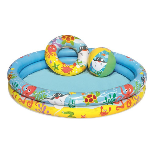 Alberca inflable redondo Bestway 51124 137L multicolor