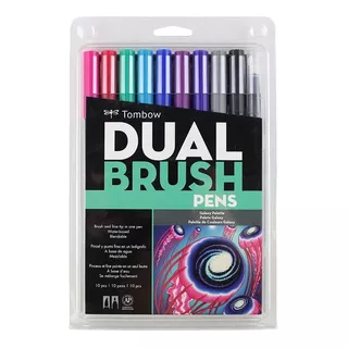 Tombow Dual Brush Galaxy Marcadores Arte 10pz Punta Dual