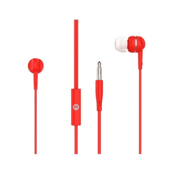 Auriculares Motorola Pace 105 Sh039 Resistentes Al Agua Orig Color Rojo