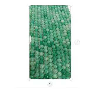 Jade Bola Lisa 8mm Verde Piedra Natural Bisutería 1 Pz