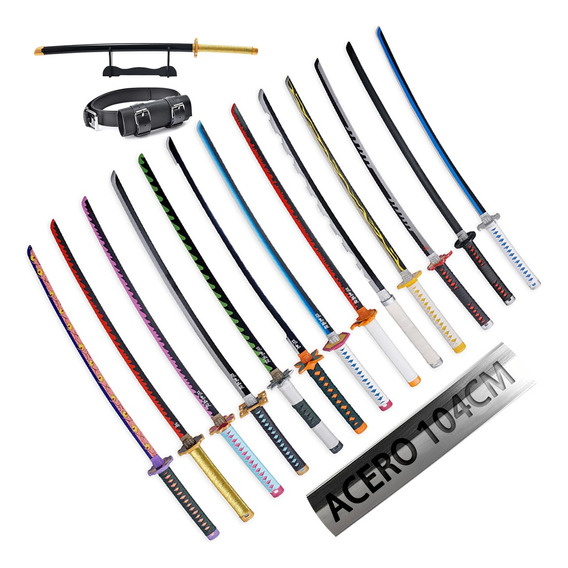 Kit Demon Slayer Katana Acero 104cm Espada Varios Colección