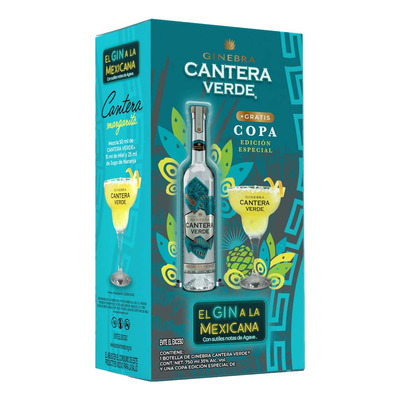 Cantera Verde 750ml + 1 Copa Cocktail