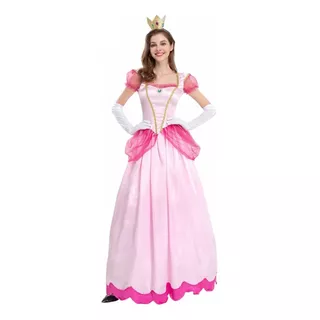 Disfraz/vestido De Princesita Peach Para Adolescentes Y Adultos