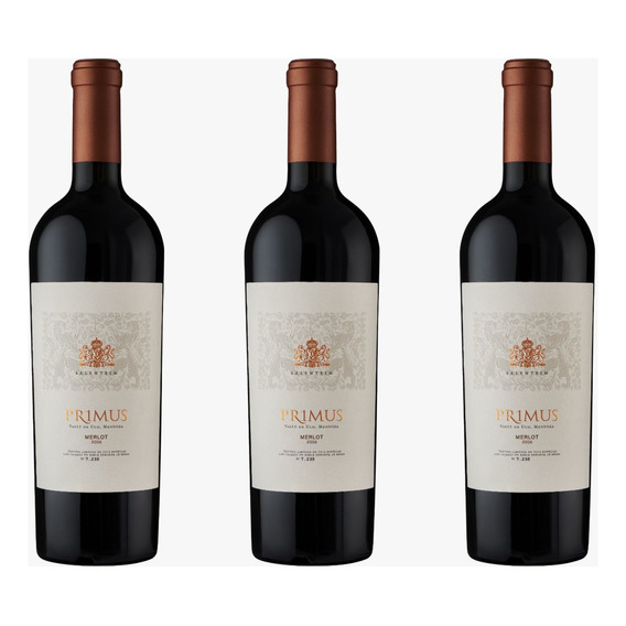 Pack X3 Salentein Primus Merlot 2006 - Guarda Garantizada 