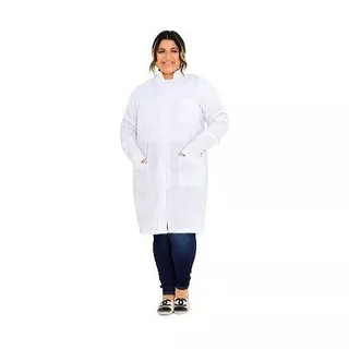 Jaleco Oxford Gola Padre Uniforme Varias Cores Plus Size 40