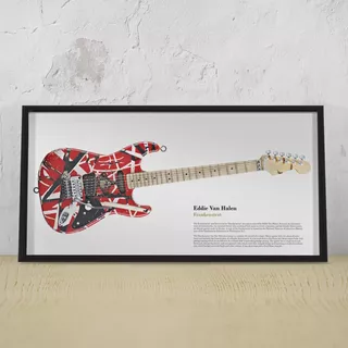 Cuadro Guitarra Eddie Van Halen Frankenstrat 30 X 60 Cm
