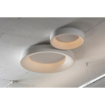 Plafon Led Nbagel Negro 80w Dimerizable Moderno Vk