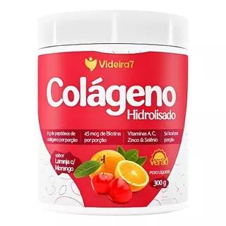 Colágeno Morango C/laranja 300g Videira7