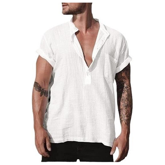 Camisa De Hombre Caballero Moda Casual Italia