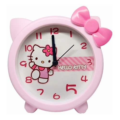 Reloj Despertador Hello Kitty Alarma Rápido Color Rosa