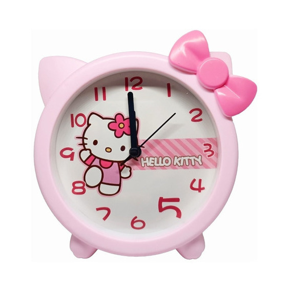 Reloj Despertador Hello Kitty Alarma Rápido Color Rosa