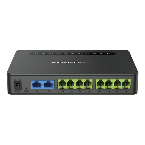 Gateway 8 Puertos Fxs Con Router Nat Grandstream Ht-818