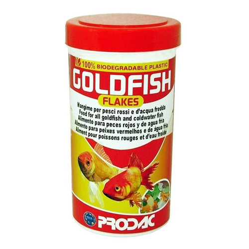 Alimento Prodac Goldfish Escamas 32gr Pecera Agua Fría