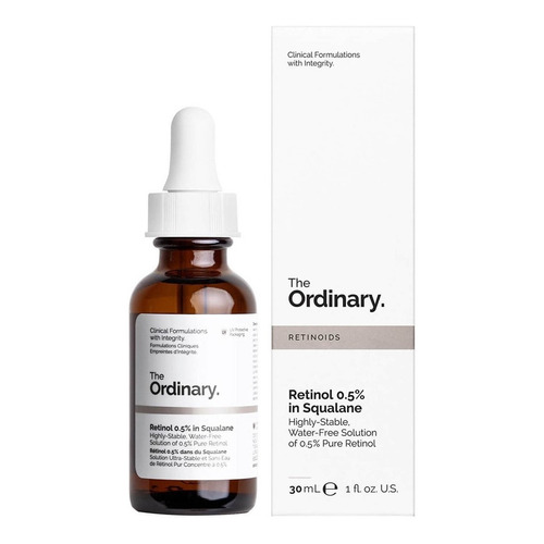 Sérum Retinol 0.5% in Squalane The Ordinary noche para todo tipo de piel de 30mL