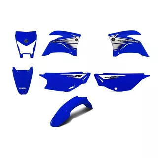 Kit Carenagem Xtz Lander 2007 Azul Com Adesivo