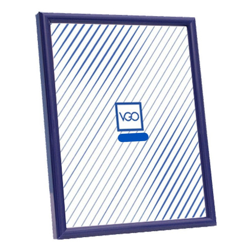 Portarretrato VGO BDA.5  color azul para foto de 13 cm x 18 cm de plástico/vidrio x unidad 