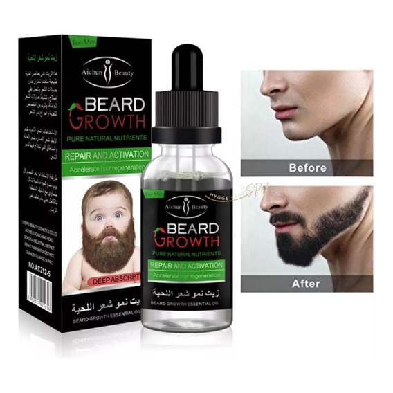 Aceite Esencial Beard Growth Crecimiento Barba 30ml 