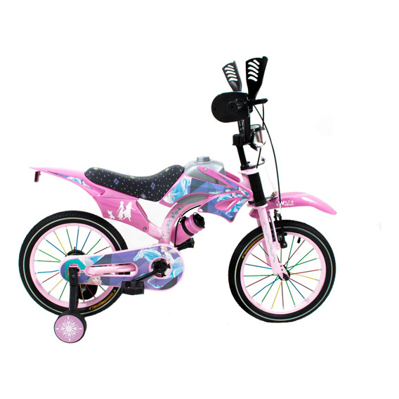 Bicicleta Infantil Simil Motocross Rodado16 De Disney 217111