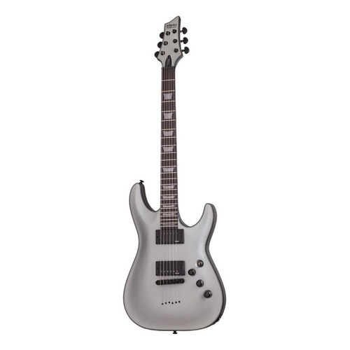 Guitarra eléctrica Schecter C-1 Platinum de caoba satin silver satin con diapasón de ébano