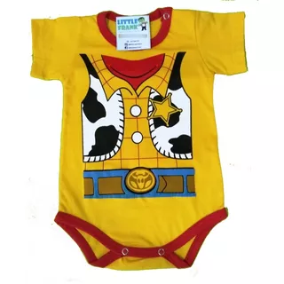 Body Para Bebe Woody Toy Story Manga Corta Hermoso