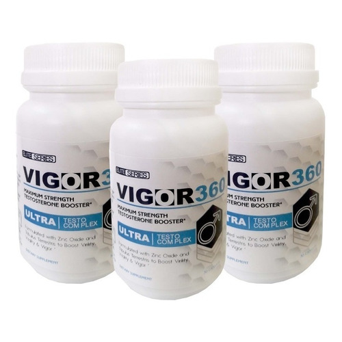 Suplemento en cápsula Vigor360  Ultra testosterona en pote 90 un pack x 3 u