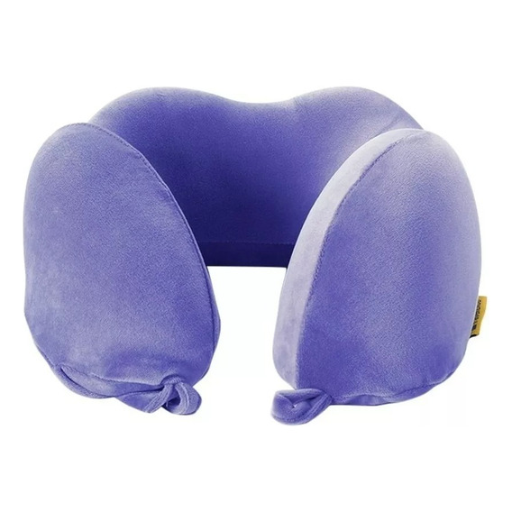 Almohada Viajes Avion Para Cuello Cervical Inteligente Color Violeta