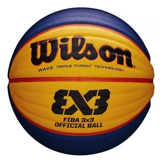 Balon Wilson Baloncesto Basket Oficial Fiba 3x3 Wave Cuero