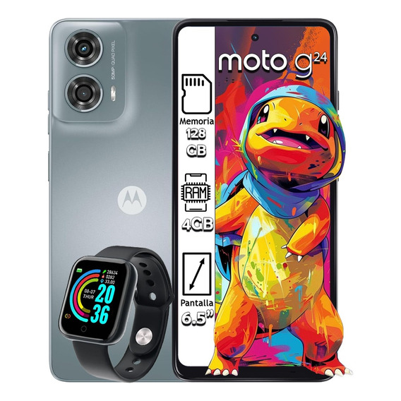 Celular Motorola Moto G24 Dual Sim 128gb 4gb Ram + Kit