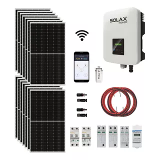Kit Solar On Grid 700kwh Mes Inversor Inyección Cero Aire Ac