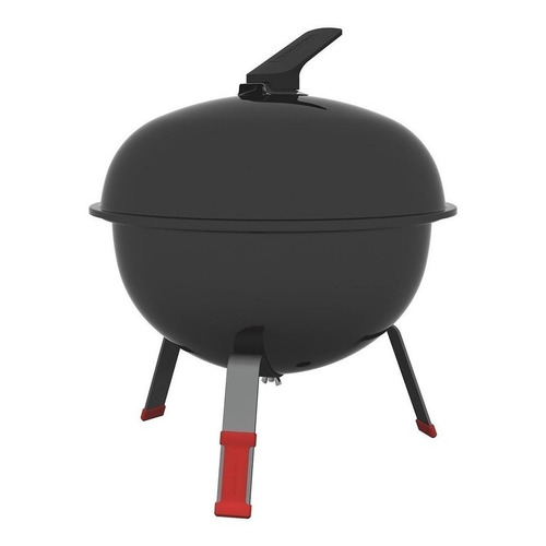 Parrilla móvil Tramontina TCP-320L 37.1cm de ancho 44.1cm de alto y 32cm de diámetro negra