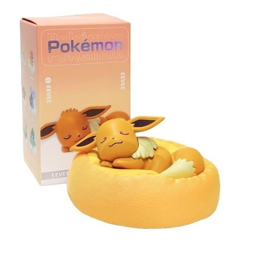 Figuras Coleccionables De Pokémon Eevee Durmiendo 