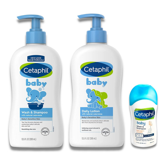 Shampoo Y Jabón  Y Crema Cetaphil Baby - mL a $154