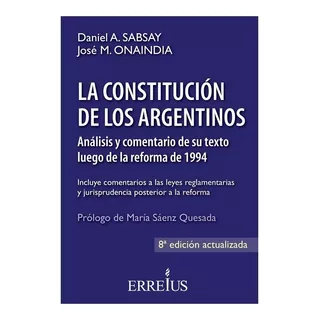 Libro La Constitución De Los Argentinos - Errepar