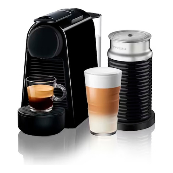 Cafetera Nespresso Essenza Mini A3kd30 Automática Negra Para Cápsulas Monodosis 220v + Aeroccino